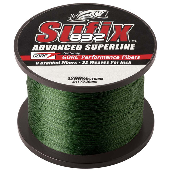 Sufix 832 Advanced Superline Braid – 30lb – Low-Vis Green – 1200 yds [660-330G]_5